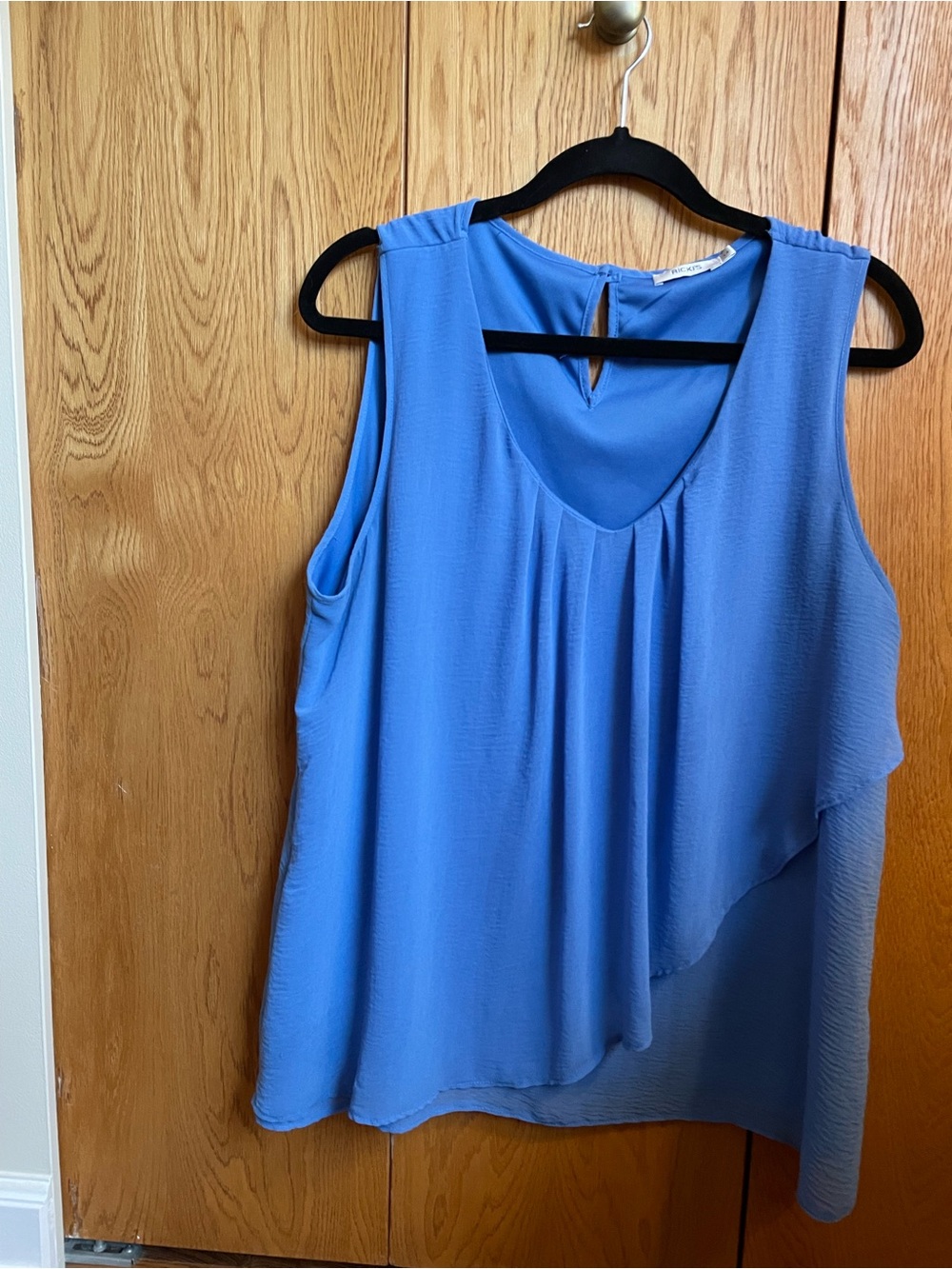 Ricki's Sky Blue Sleeveless V-Neck Layered Tank
